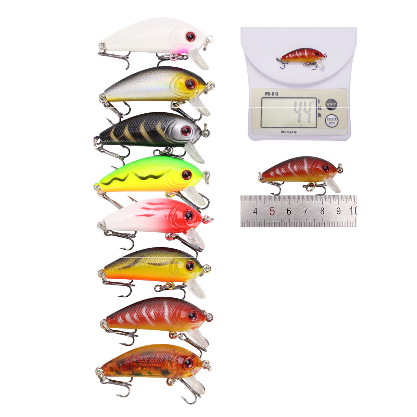 ZESTAW WOBLERÓW 56SZT NA SZCZUPAKA SANDACZ OKOŃ PRZYNĘTY 2-8.5g 3-10cm