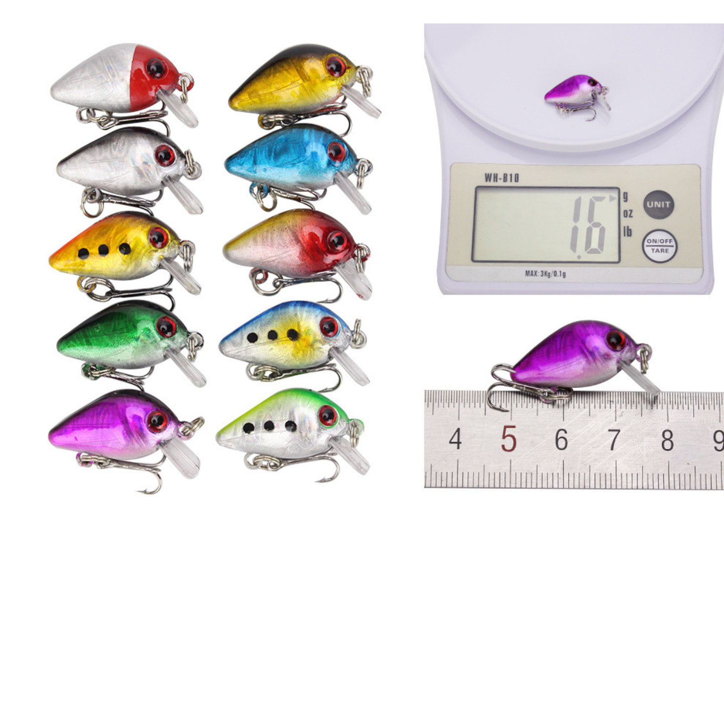 ZESTAW WOBLERÓW 56SZT NA SZCZUPAKA SANDACZ OKOŃ PRZYNĘTY 2-8.5g 3-10cm