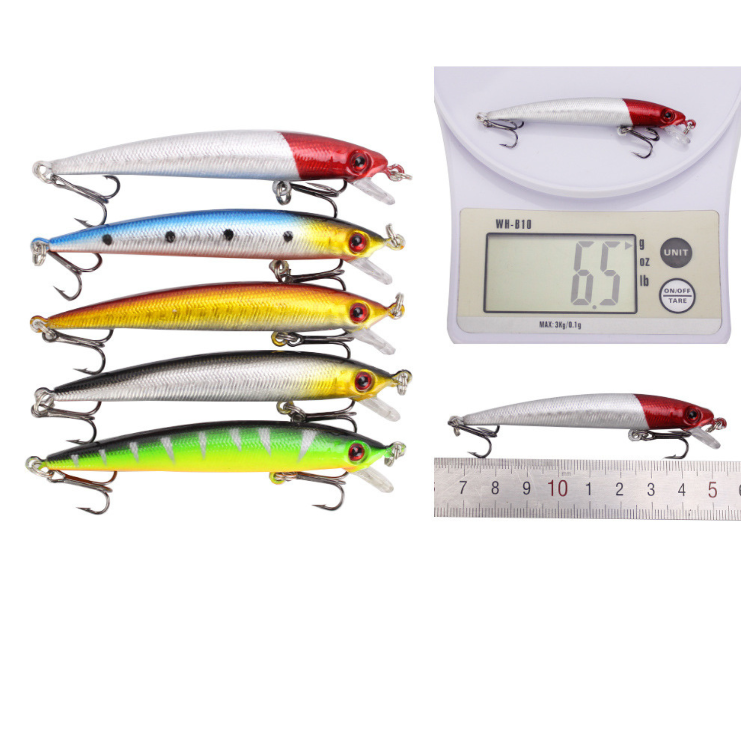 ZESTAW WOBLERÓW 56SZT NA SZCZUPAKA SANDACZ OKOŃ PRZYNĘTY 2-8.5g 3-10cm